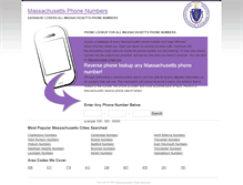 Tablet Screenshot of massachusettsphonenumbers.org